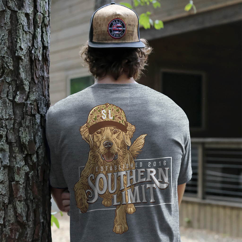 SL-127 Southern Limit Camo Dog Heather Grey