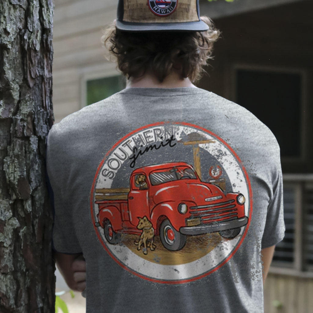 SL-129 Southern Limit Dogs & Truck-Dark Heather Grey
