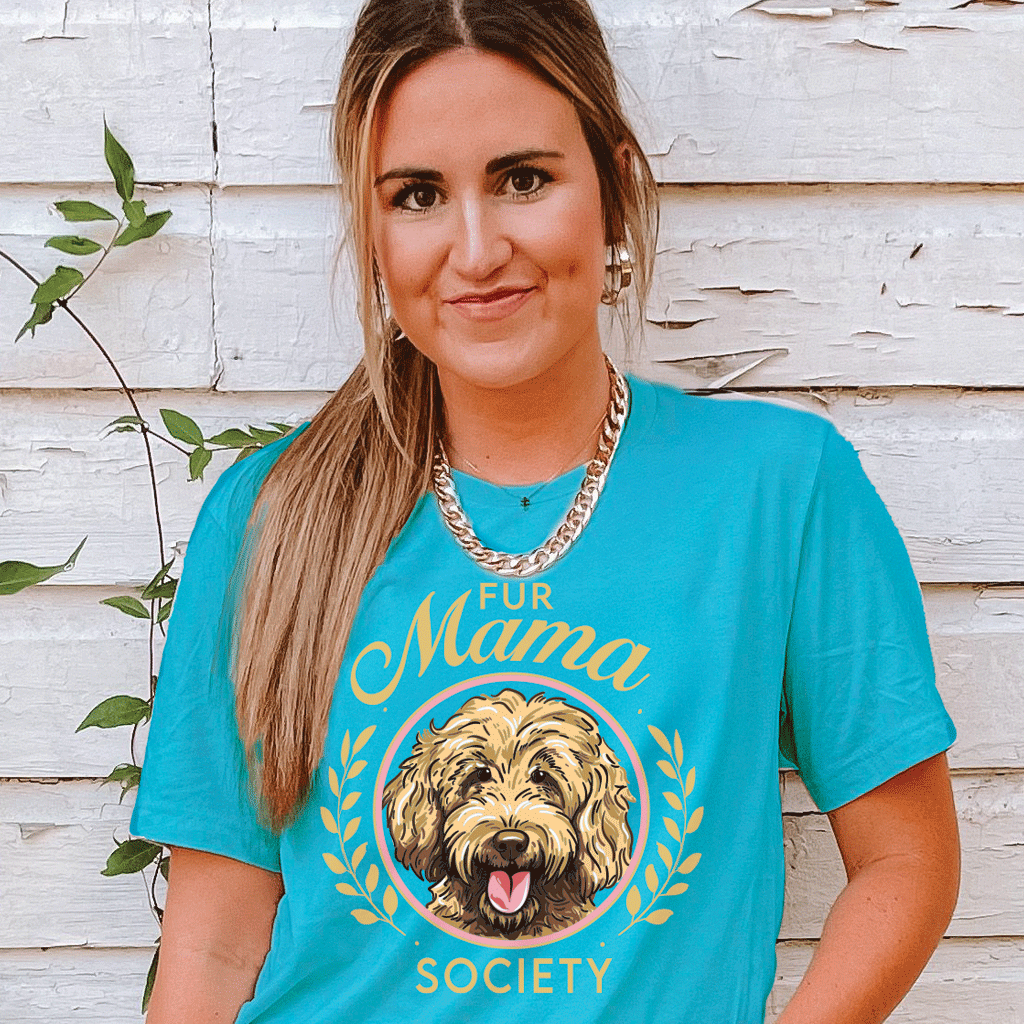 159 Fur Mama-Heather Aqua