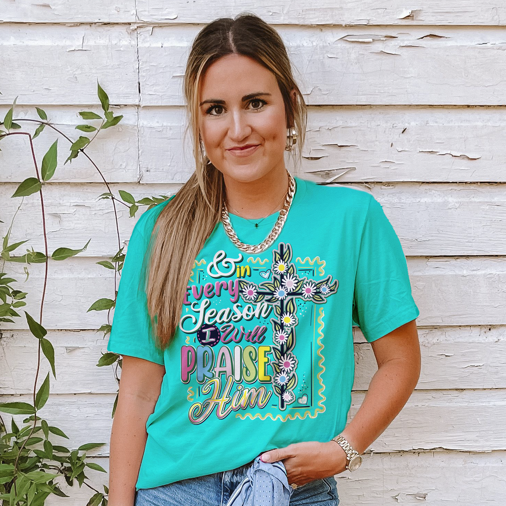 169 Praise Him-Heather Sea Green