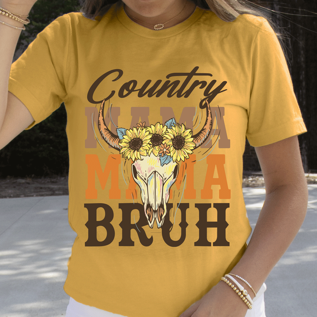 LM-186 Country Mama Bruh-Heather Mustard