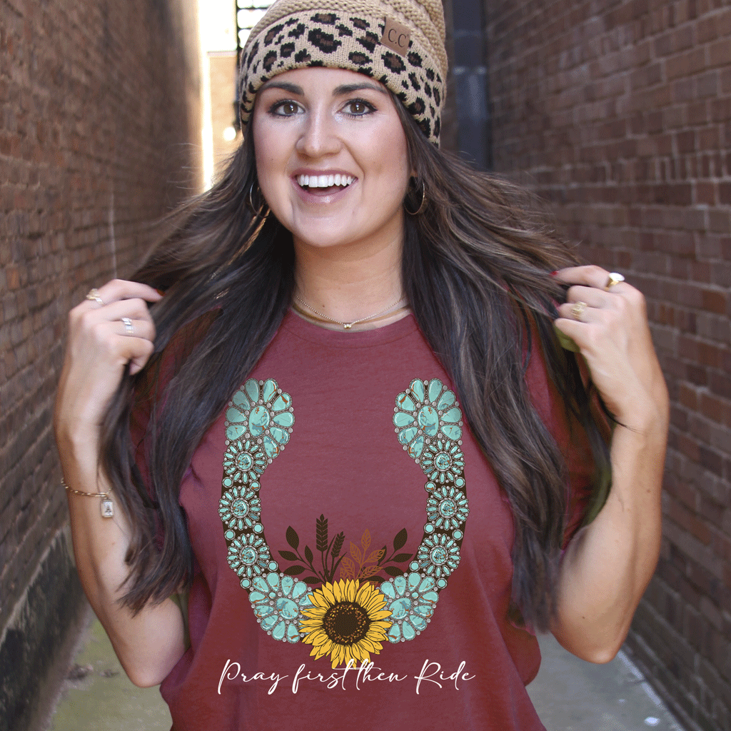 LM-187 Concho Horseshoe-Heather Cardinal