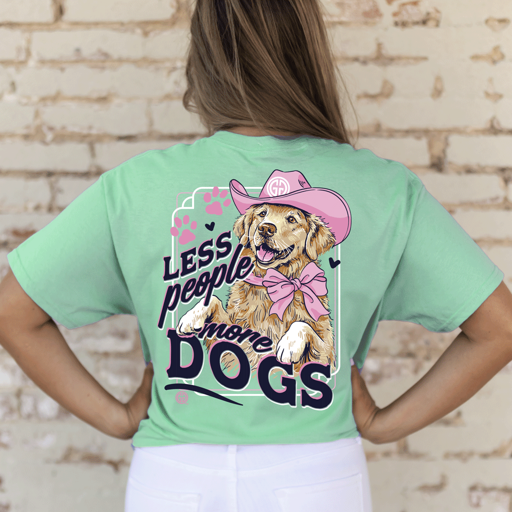 2757 Less People More Dogs-Cool Mint