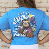 2766 Slothee Coffee - Heather Sapphire