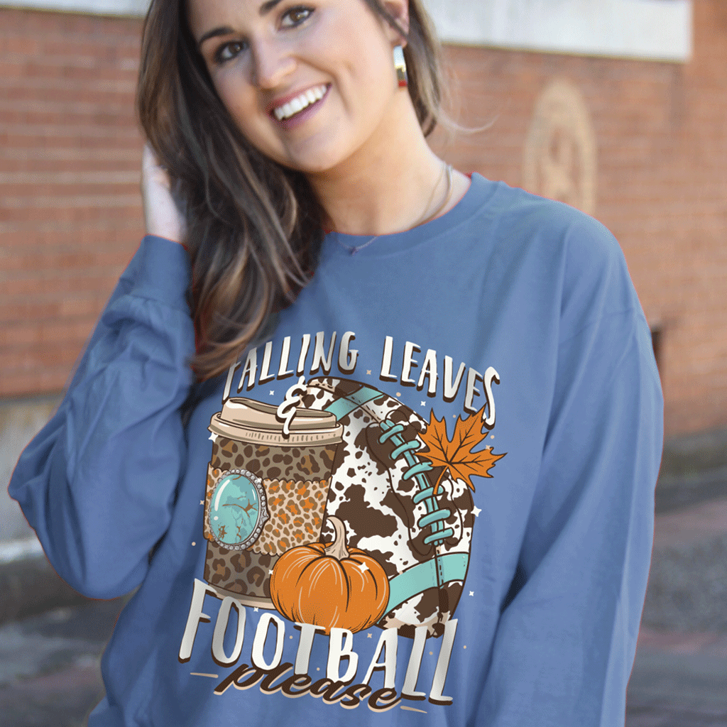 2771 Football Falling-Indigo