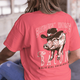 2773 Bring Home Bacon-Coral Silk