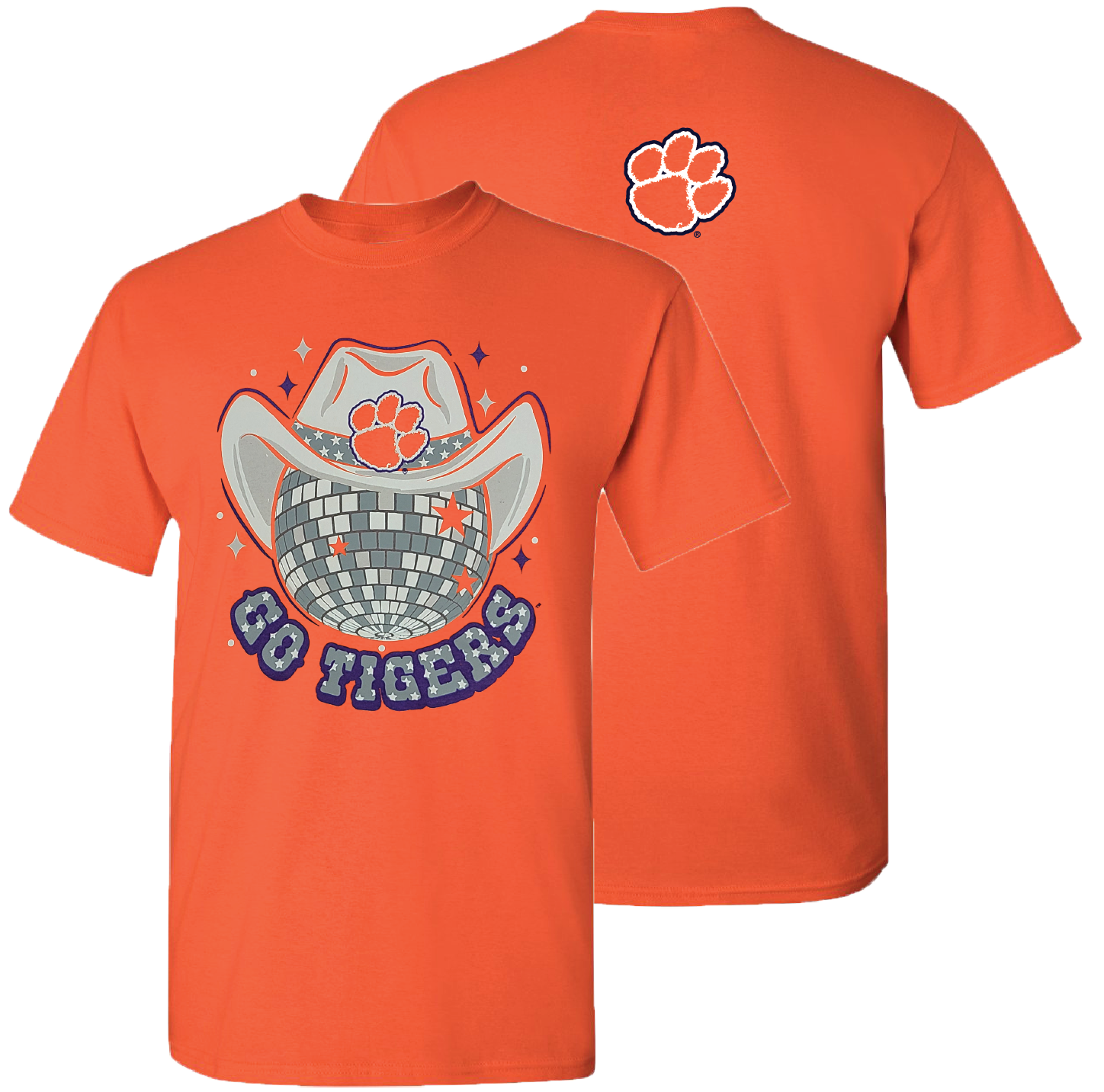 Clemson Go Tigers Disco Orange