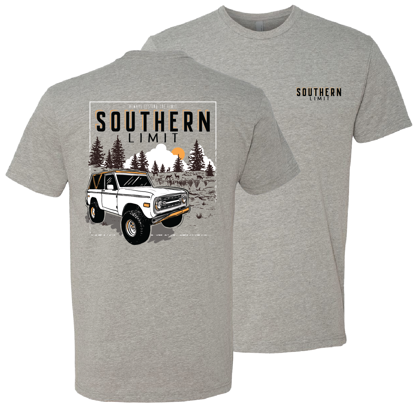 Southern Limit-121 Bronco Deer SS-Dark Heather Grey