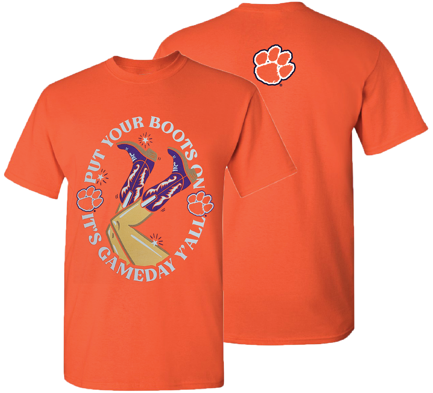 Clemson Boots Up Orange