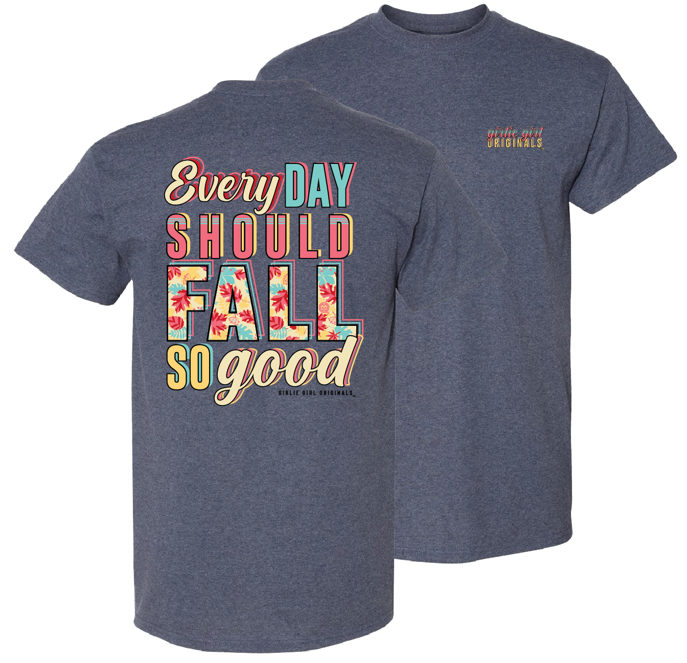 2640 Fall So Good SS-Heather Navy