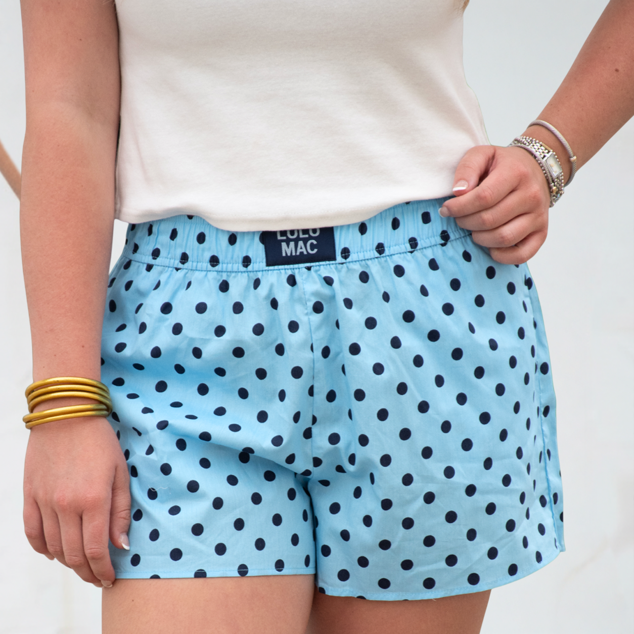 BXSPD-LIGHT BLUE/NAVY SM POLKA DOT