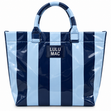 LM-BG-1003 TOTE BAG LT BLUE/NAVY STRIPE