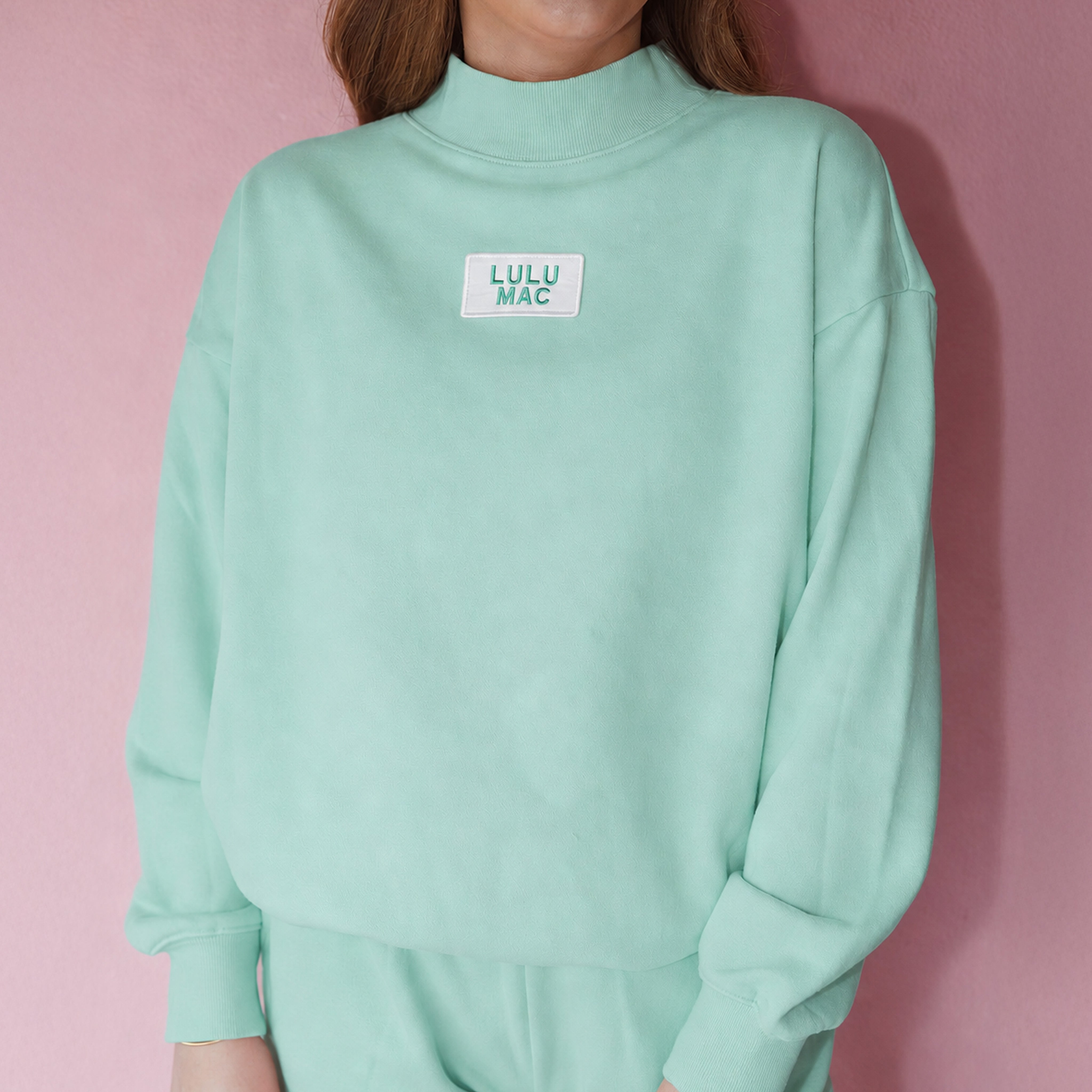LM-TP-1001 LONGSLEEVE TERRY CLOTH TOP- SEAFOAM