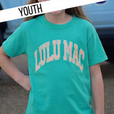 KD-STR-1000 Stripe Cream Sickle Sky/Island Green   Youth Comfort Colors Tee
