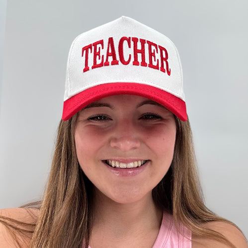LM-3014 TEACHER CAP RED
