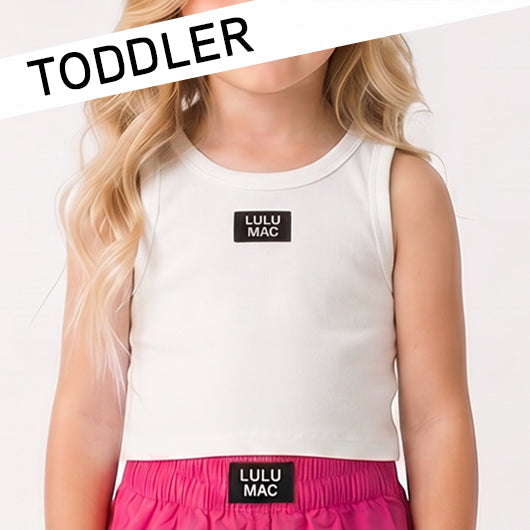 TD-TK-1000 WHITE TODDLER SOLID TANK