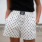 BXSPD-WHITE/BLACK SM POLKA DOT