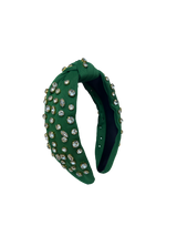 HB-9213 Clear Top Knot Headband Green