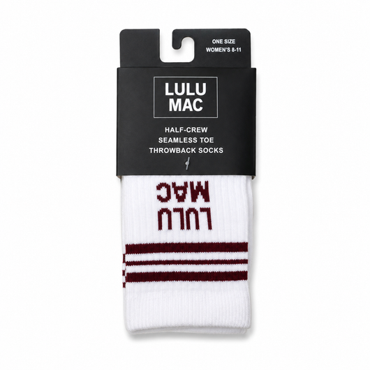 LM-SO-1001 Lulu Mac Socks Single Pair - MAROON