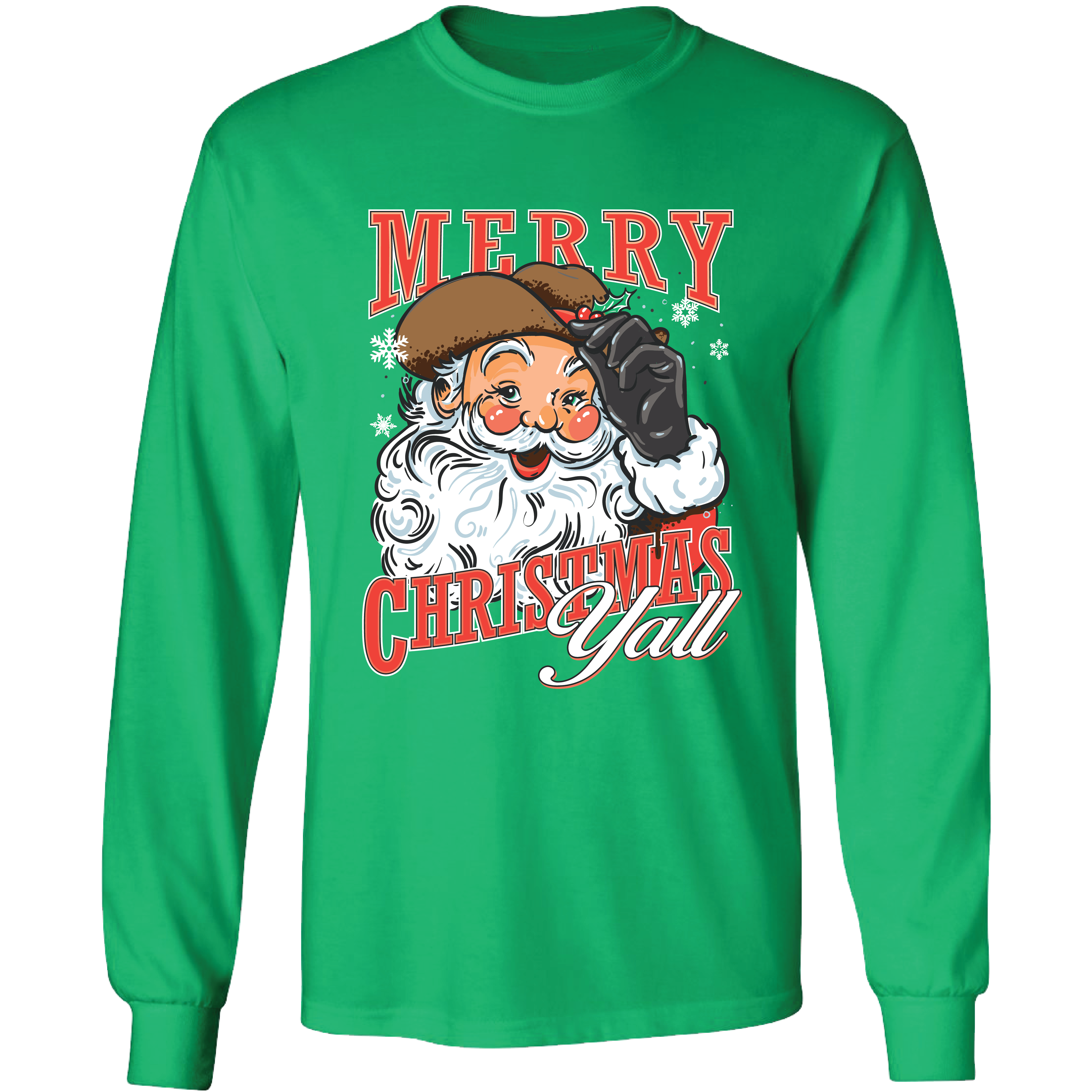 2722 Christmas Y'all-Irish Green