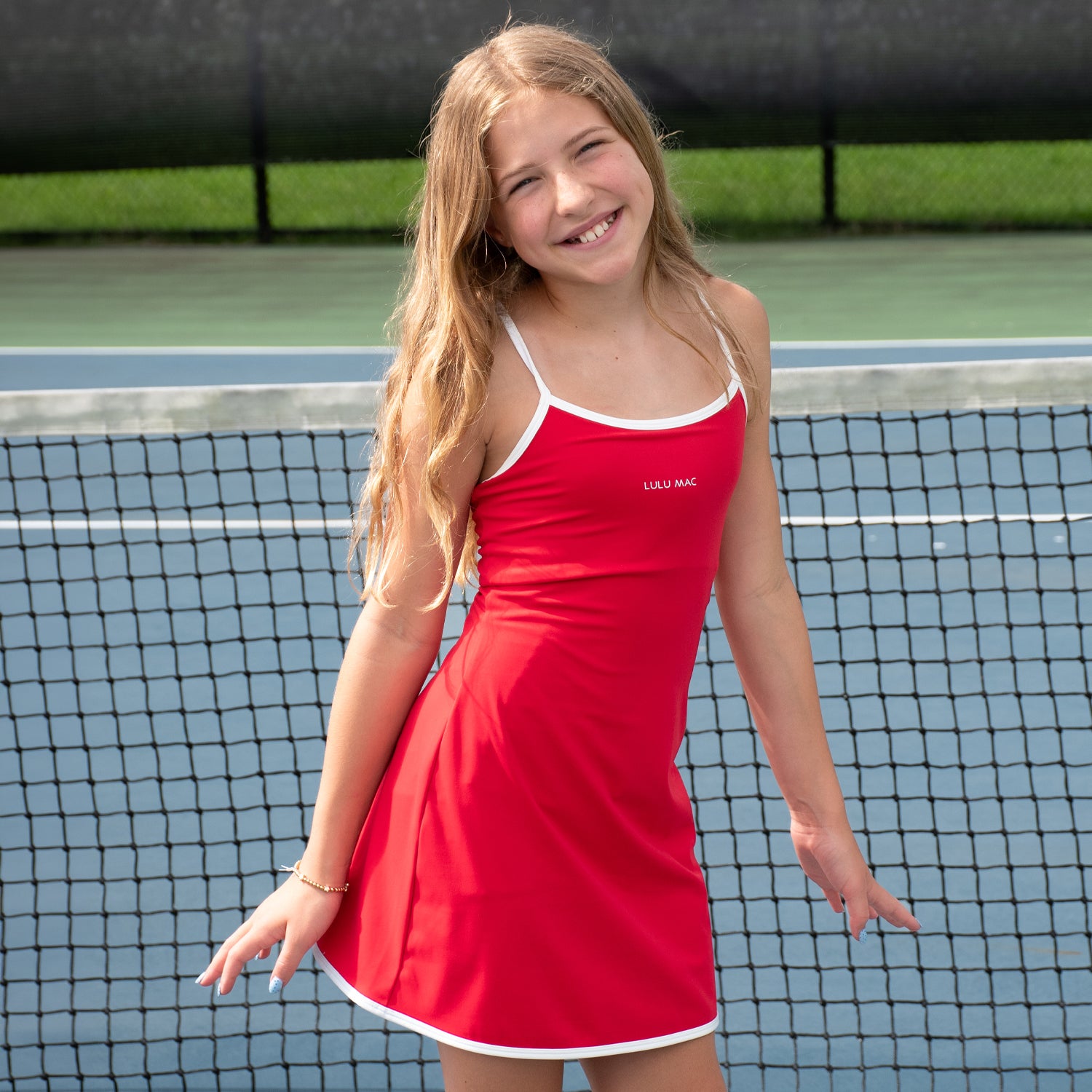 KD-DR-1000 Youth Athletic Dress - Red/White