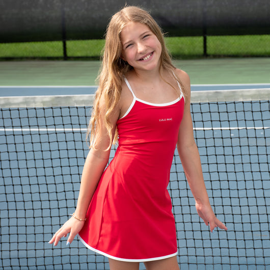 KD-DR-1000 Youth Athletic Dress - Red/White