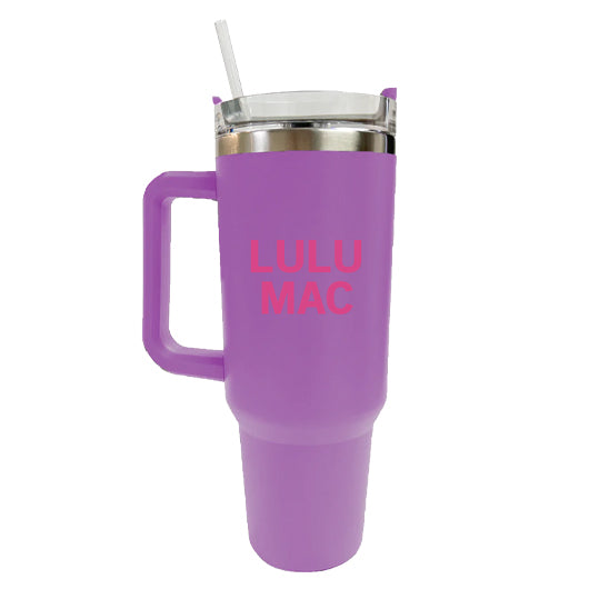 SC-4412-LM Morgan Tumbler Light Purple with Hot Pink Logo