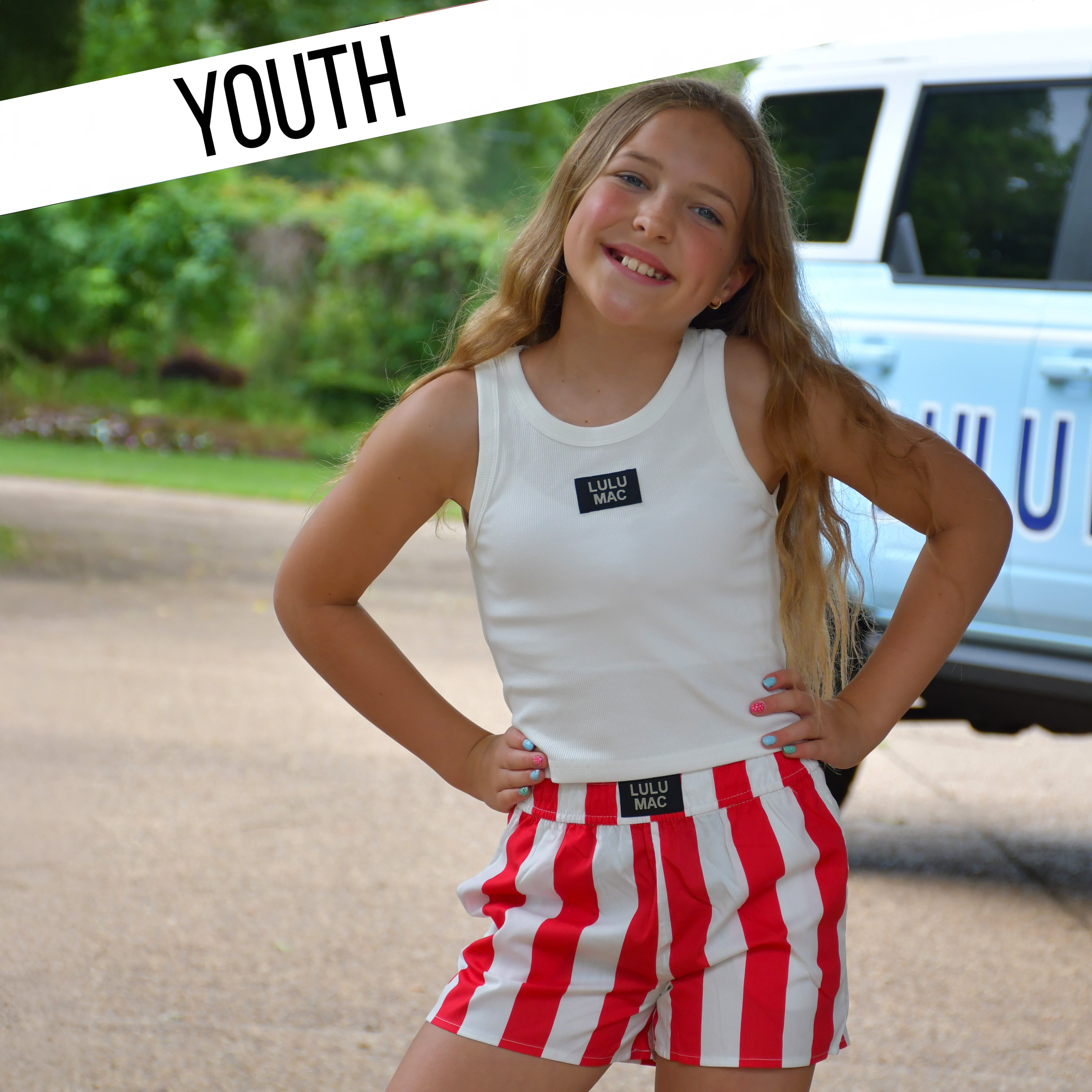 KDBX-DBS RED DARBY KIDS SHORTS