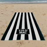 BT1413-Black Darby Beach Towel