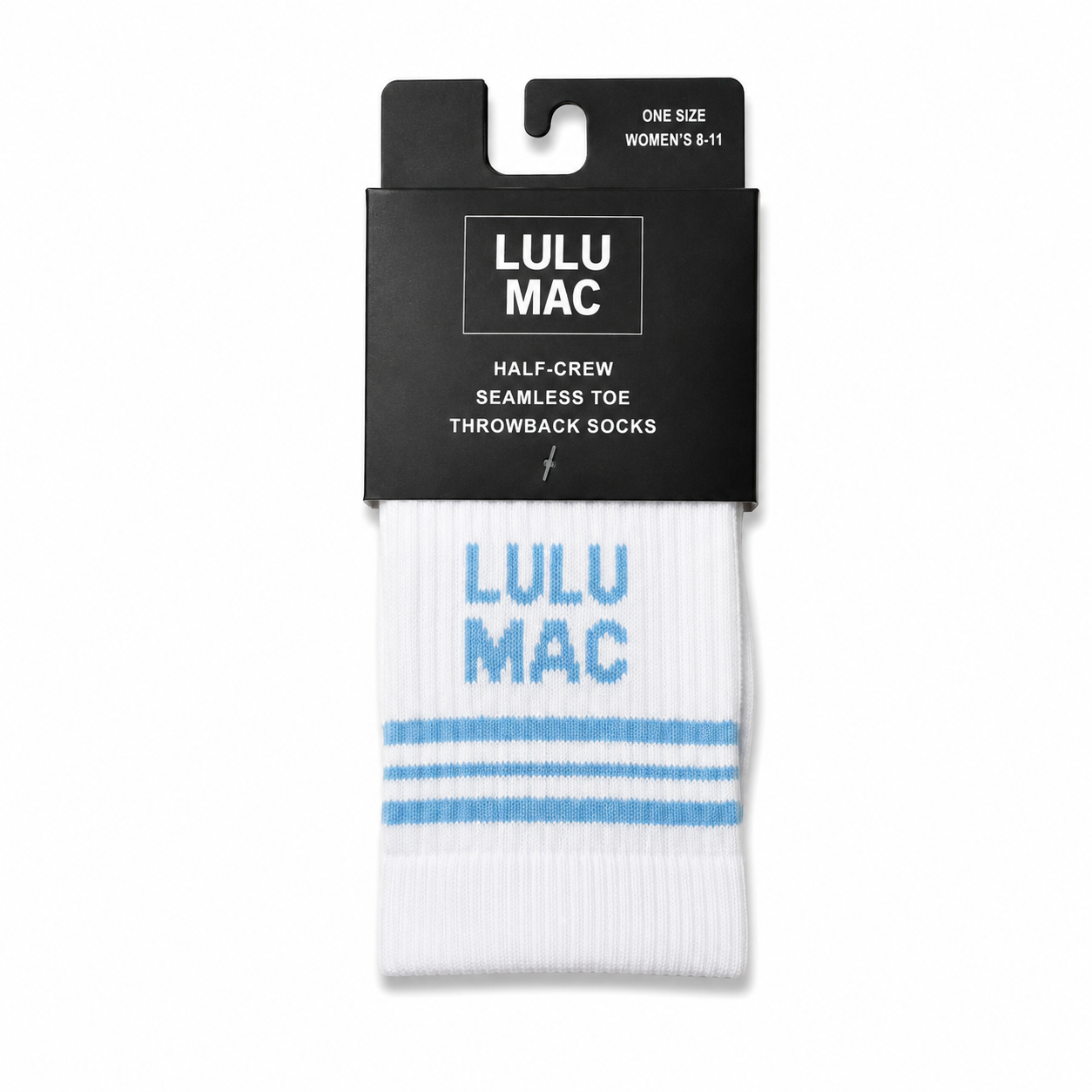 LM-SO-1001 Lulu Mac Socks Single Pair - LIGHT BLUE