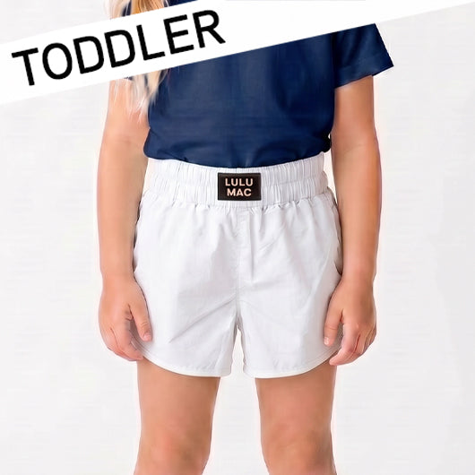 TD-SH-1000- WHITE TODDLER SOLID SHORT