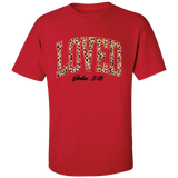 GGO-2818 Loved with Hearts Leopard- Cherry Red