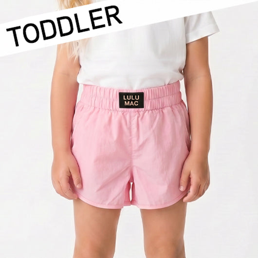 TD-SH-1000- LIGHT PINK TODDLER SOLID SHORT