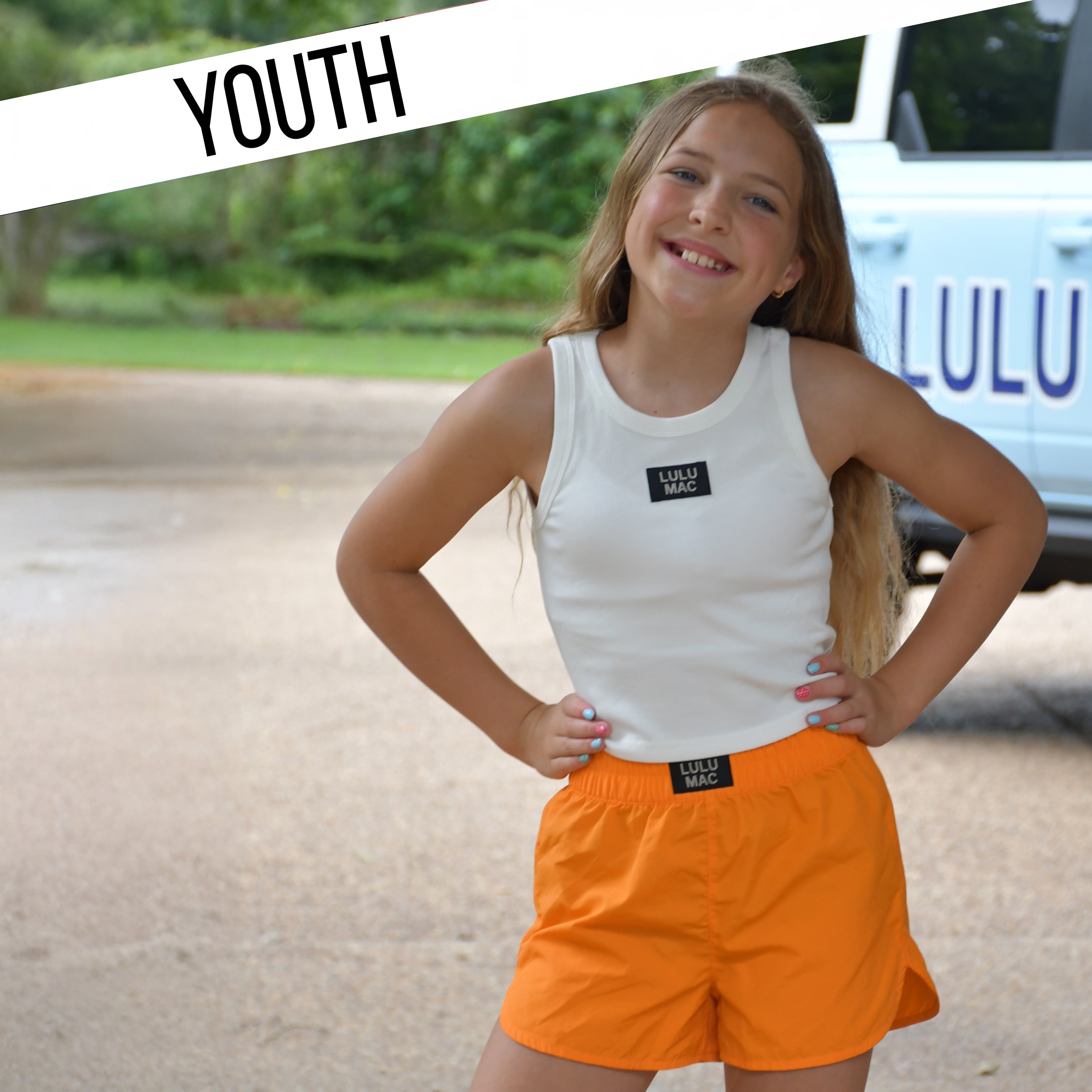 LM-KSH-1000-SHORT TN ORANGE KIDS SHORTS