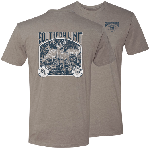 SL-123 Southern Limit Deer Hunting-Stone Grey