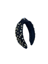 HB-9213 Clear Top Knot Headband Black