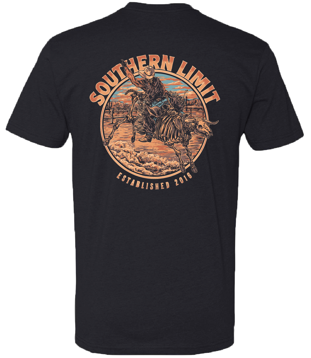 SL-124 Southern Limit Skull Bull Rider Black