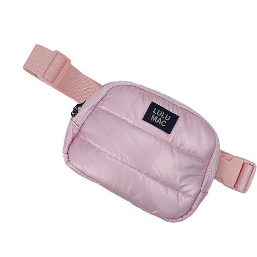 MP-7328 Puffer Metallic Belt Bag- Rose Gold
