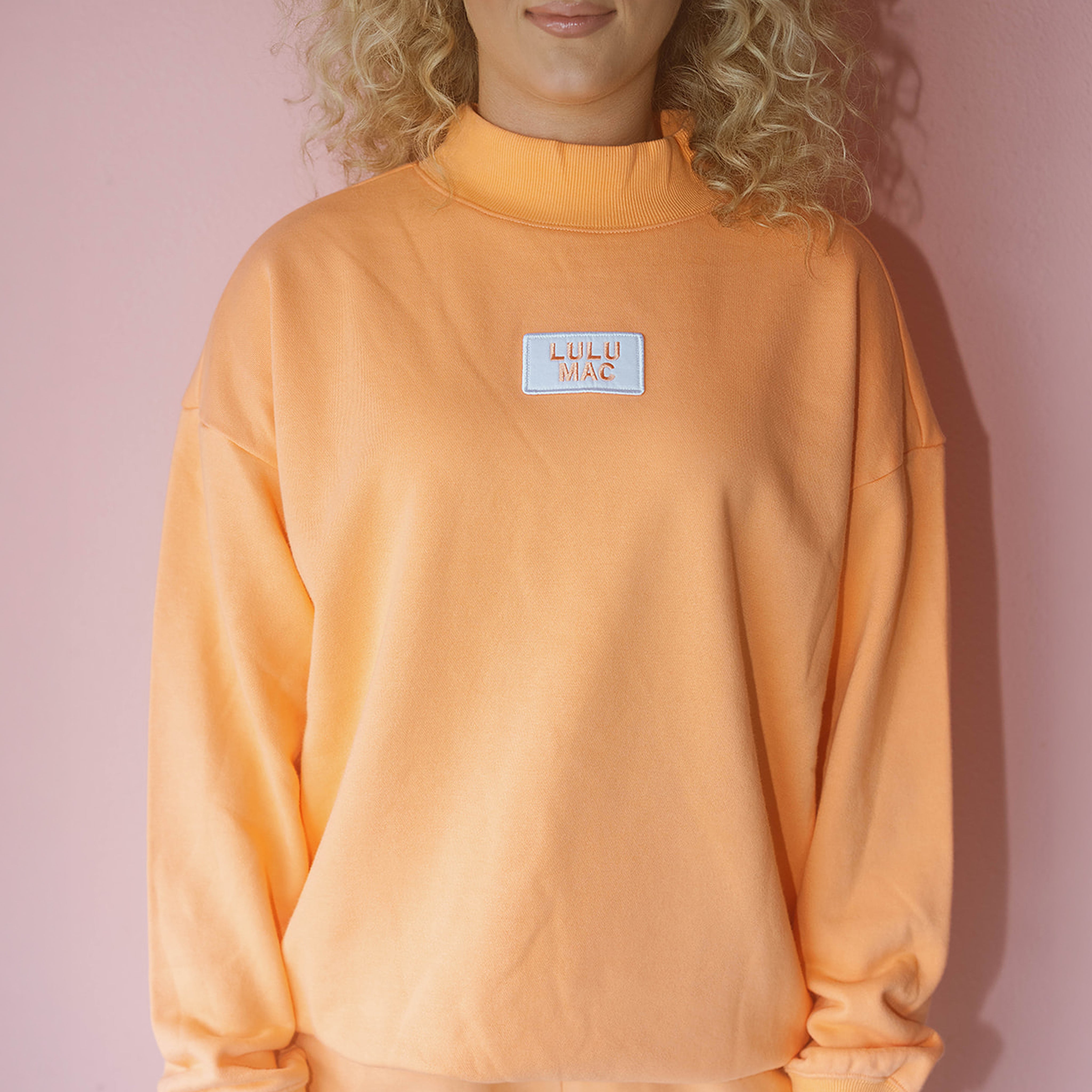LM-TP-1001 LONGSLEEVE TERRY CLOTH TOP- ORANGE