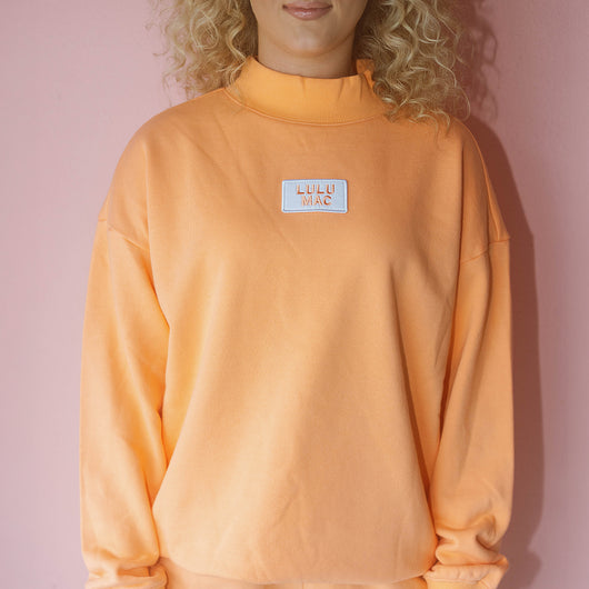 LM-TP-1001 LONGSLEEVE TERRY CLOTH TOP- ORANGE
