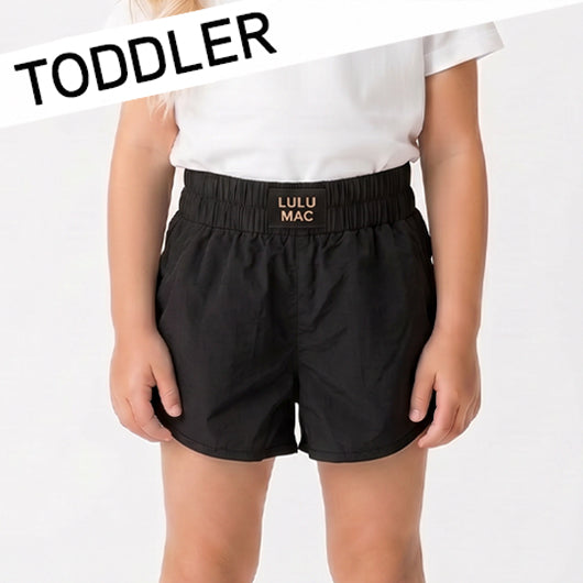 TD-SH-1000- BLACK TODDLER SOLID SHORT