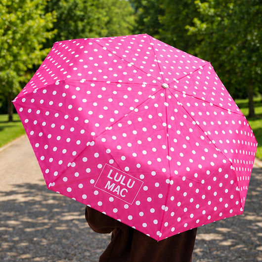 LM-UM-1000 Umbrella Hot Pink w/ White Dot