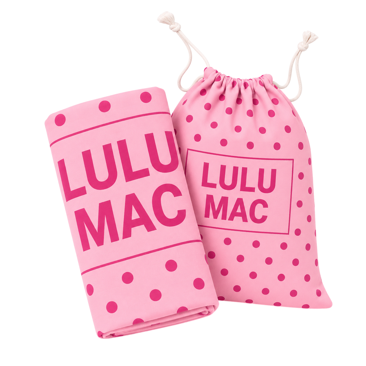 BT1413XL-Lt. Pink/Hot Pink Dot XL Beach Towel