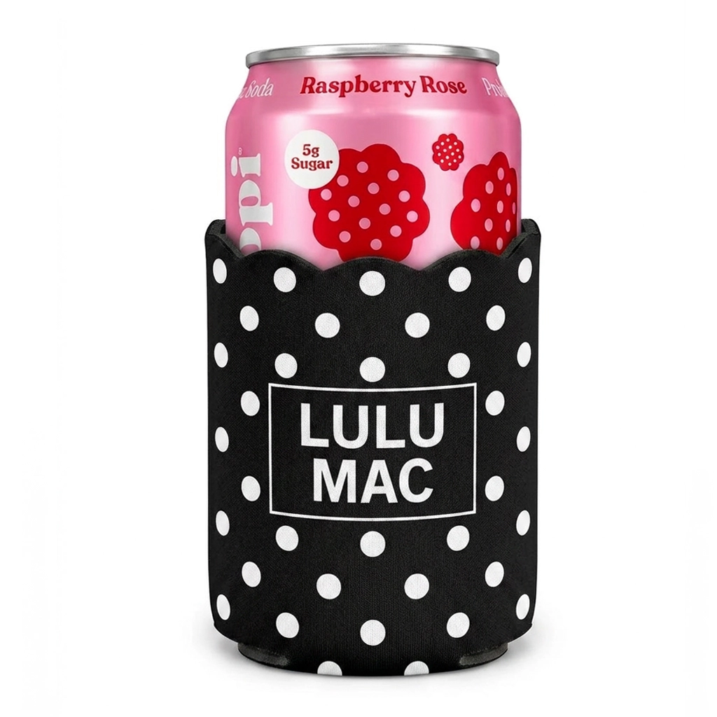 LM-KZ-1001 Black/White Dot Koozie