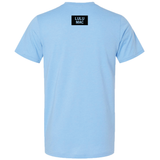 LM-294 Raised Football Jesus - Heather Carolina Blue