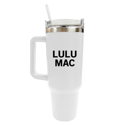 SC-4412-LM Morgan Tumbler White with Black Logo
