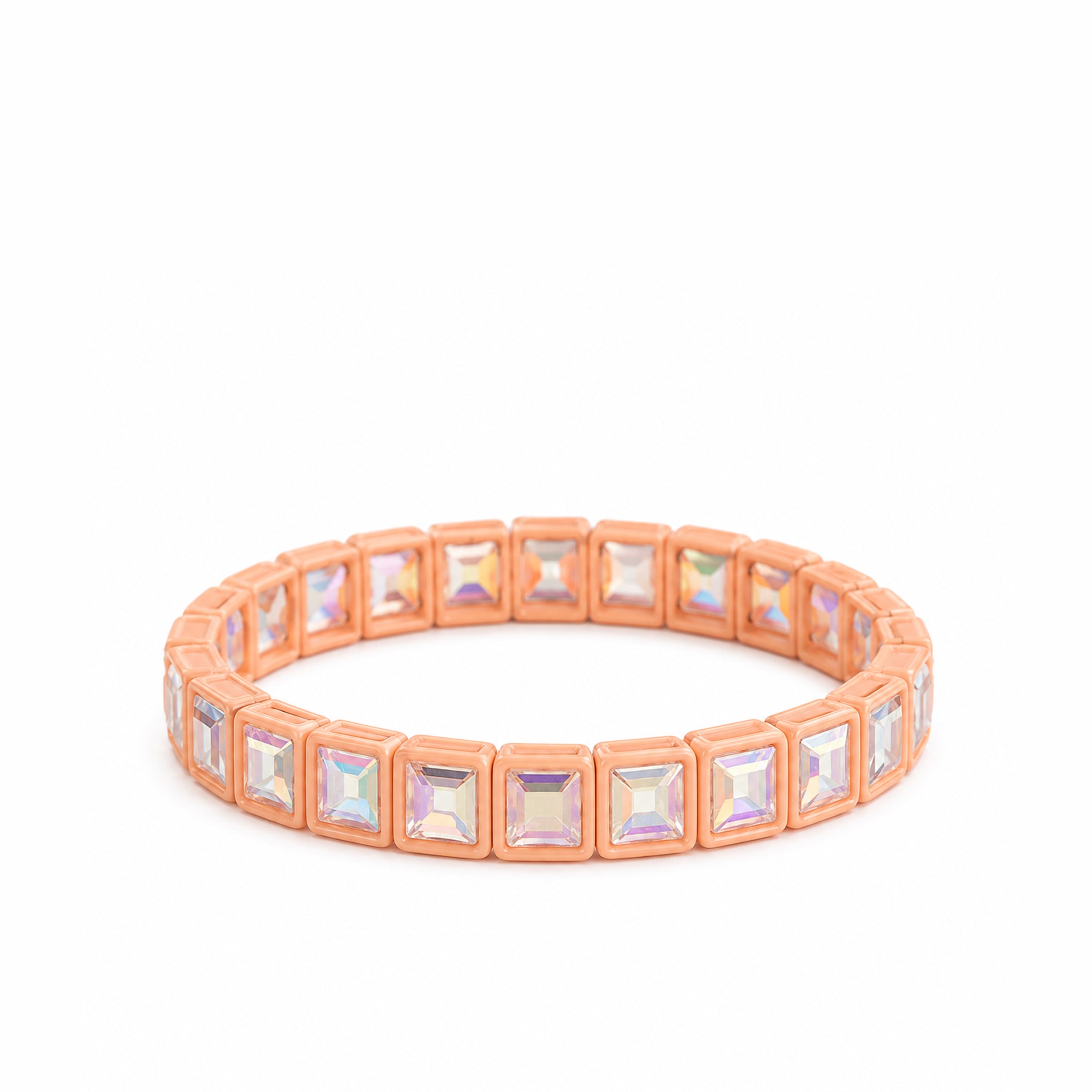 BR-RS-1002 Beige Rhinestone Bracelet