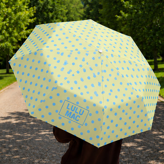 LM-UM-1000 Umbrella Yellow w/ Blue Dot