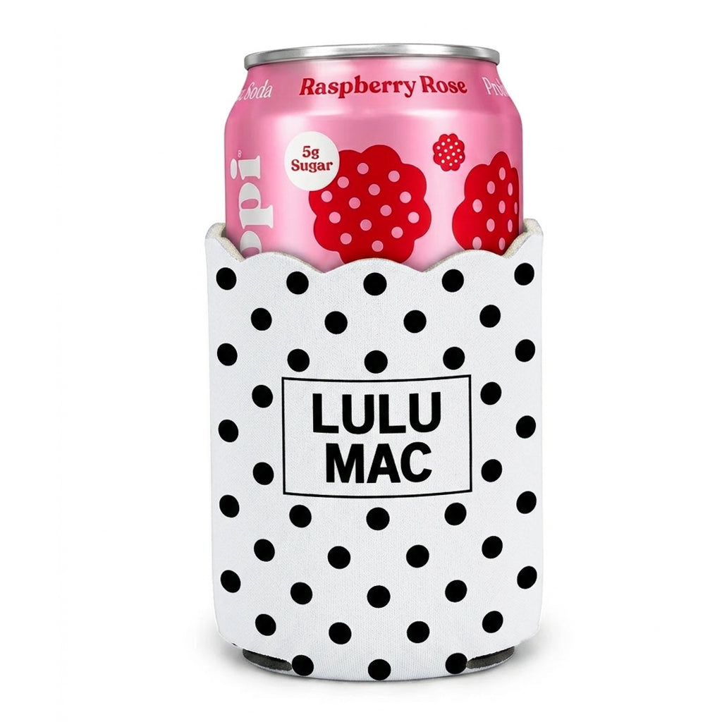 LM-KZ-1001 White/Black Dot Koozie