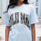 LM-MO-1000  Mossy Oak Bottomland Adult Chambray Comfort Colors Mossy Oak Tee
